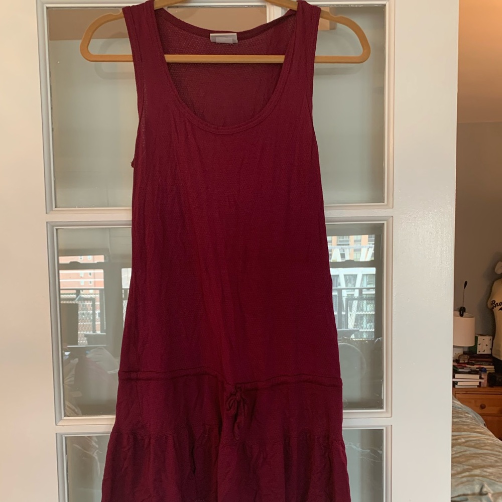 Becca burgundy swim cover-up dress s/m